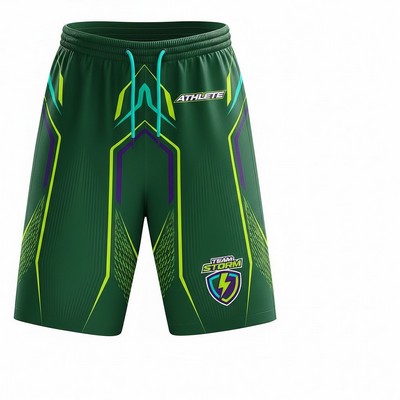 Full Color Basketball Standard Length Shorts 180G