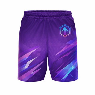 Unisex Microfiber Sublimated Training Shorts 5 oz