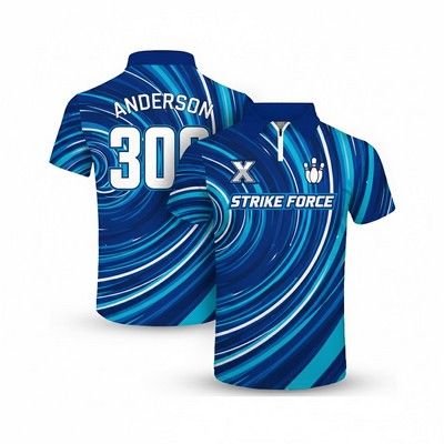 Custom 1/4 Zip Sublimated Bowling Jersey