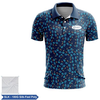 Sublimation 180G Silk-Feel Short Slv Polo - Men, Women, Kids