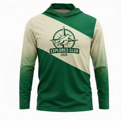 Brushed Milk Silk Long Sleeve T Shirt Sublimated Economy Unisex