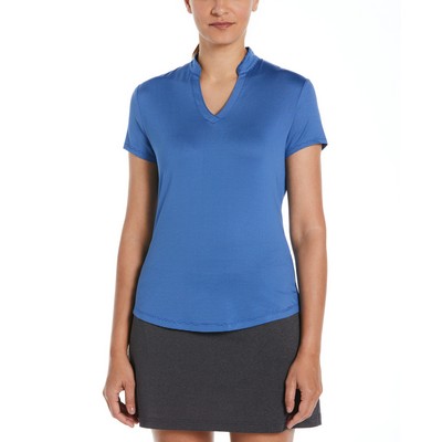Callaway® Ladies' Fine Line Stripe Polo Shirt