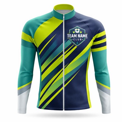 Unisex Full-Color Long Sleeve Cycling Jersey 300 GSM