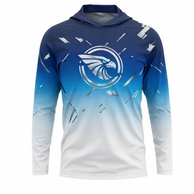 Long Sleeve Hooded Brushed Milk Silk T Shirt Unisex