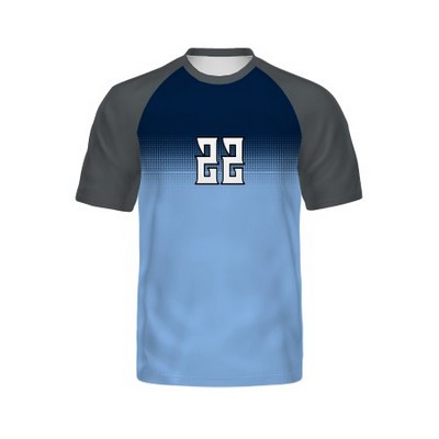 Holloway Youth Graphite Gray Sleeve FreeStyle™ Semi-Sublimated Raglan Tee