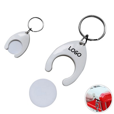 Shopping Cart Token Keychain For Trolley Use