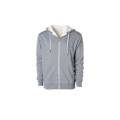 Independent Trading Co.® Unisex Heavyweight Sherpa Lined Heather Zip Hood
