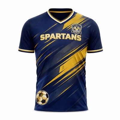 Men's Silk Feel Soccer Jersey Full Color 180G