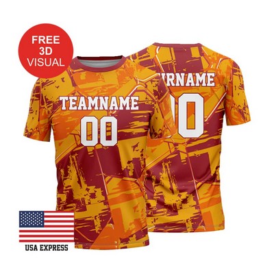 120GSM Milk Silk Short Sleeve Crew Neck (Full Dye Sublimation)