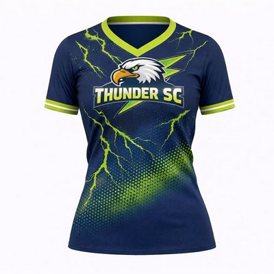 Women's Sublimated Soccer Jersey 180G Silk Feel Interlock