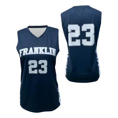 Women's/Girls V-Neck Basketball Jersey