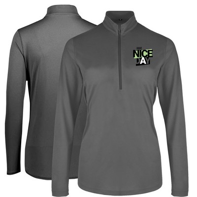 Women's Uv Micro Mesh Quarter Zip Pullover