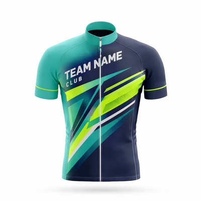 Unisex Sublimated Cycling Jersey Short Sleeve 300GSM