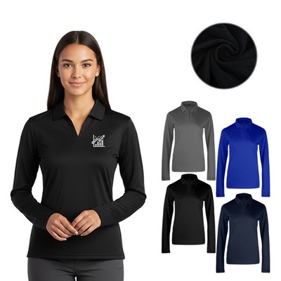 Snag-Free Wicking Long Sleeve Tech Polo