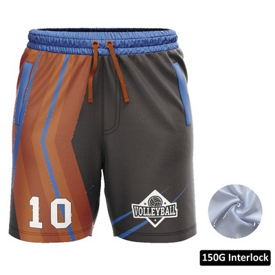Men's & Kids' Sublimation Standard Length Training Shorts w/