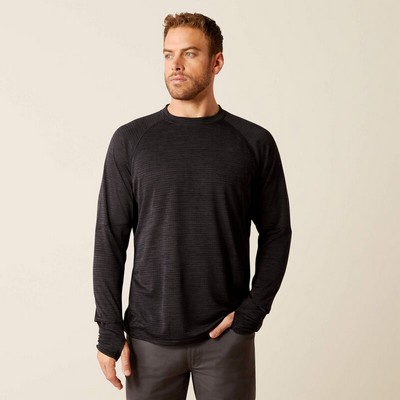 Rebar Gridwork™ Crewneck Black T-Shirt