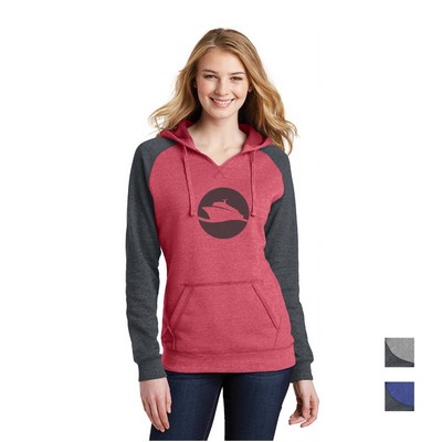 District® Women's Lightweight Fleece Raglan Hoodie
