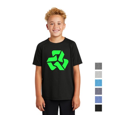 Sport-Tek® Youth PosiCharge® Tri-Blend Wicking Raglan Tee