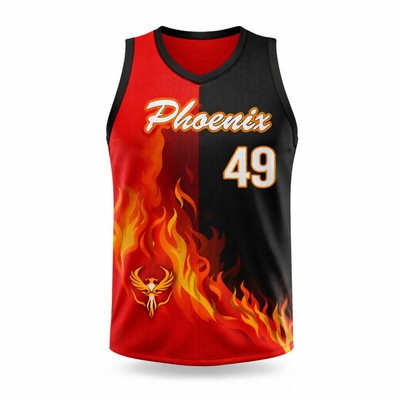 Unisex Sublimated Basketball Jersey UPF Mesh 5.5 OZ