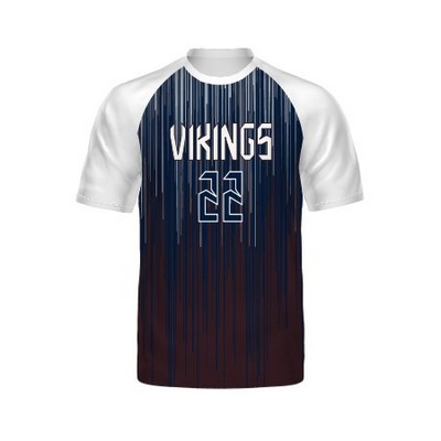 Holloway Youth White Sleeve FreeStyle™ Semi-Sublimated Raglan Tee