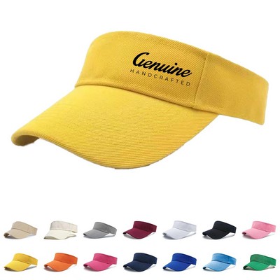 Cotton Twill Athletic Visor Cap