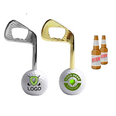 Golf Club Shaped Zinc Alloy Bottle Opener