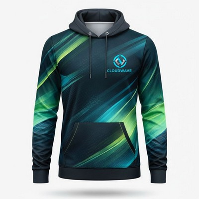 Unisex Ultra Light Sublimated Kangaroo Hoodie