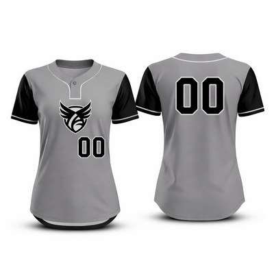 Women's Custom One Button Softball Jersey 180 GSM