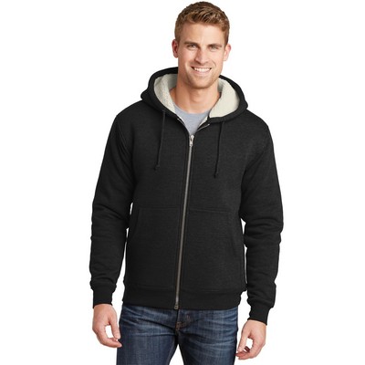 CornerStone® Heavyweight Sherpa-Lined Hooded Fleece Jacket.
