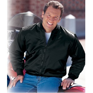 The Oxford Nylon Custom Quilt-Lined Award Jacket with Zippered front