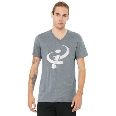 BELLA+CANVAS® Unisex Heather CVC V-Neck Tee