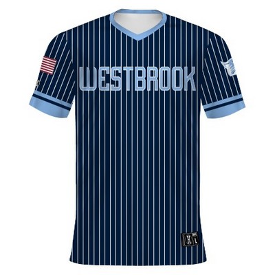 Holloway Adult Freestyle™ Sublimated Turbo V-Neck Baseball Jersey