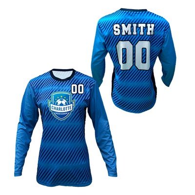 Women/Girls Long Sleeve Soccer Crew Neck Jersey