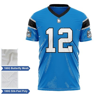 Men's & Kids Sublimation Mesh&Interlock Flag Football Jersey