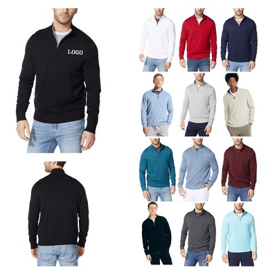 Men's Quarter Zip Sweater