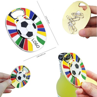 Multifunctional Soccer Magnetic Fridge Sticker Bottle Opener