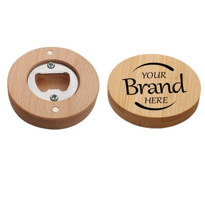 Magnetic Wood Fridge Opener