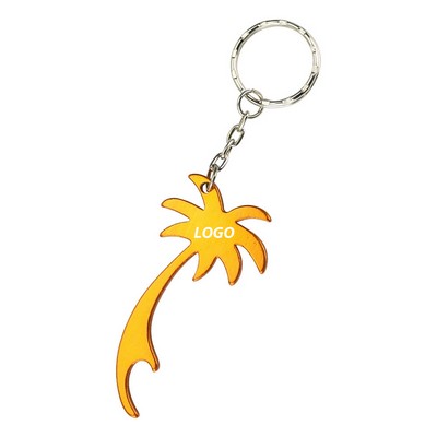 Palm Tree Bottle Opener Keyring